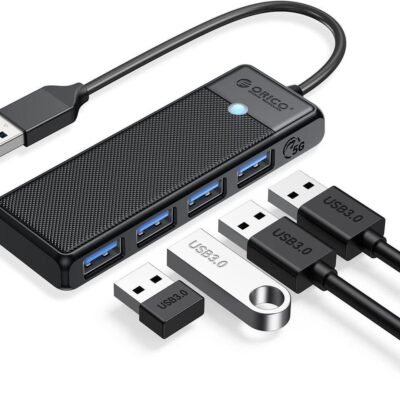 ORICO USB HUB 3.0 4 PORTS PAPW4A-U3-015-BK-EP BLACK COLOR