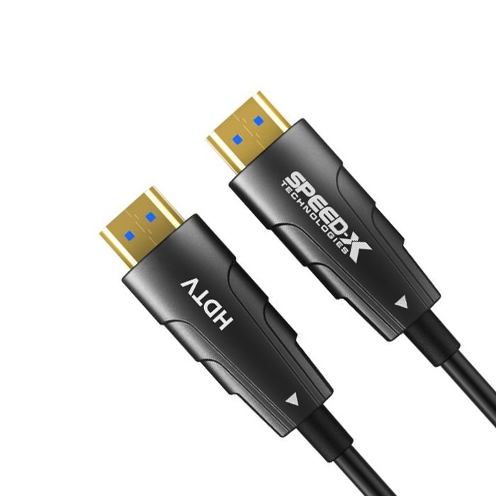 SPEED-X 30M FIBER HDMI CABLE 2.0/2.1 AOC(ACTIVE OPTICAL CABLE) 30AWG COPPER SUPPORT 4K 8K UHD