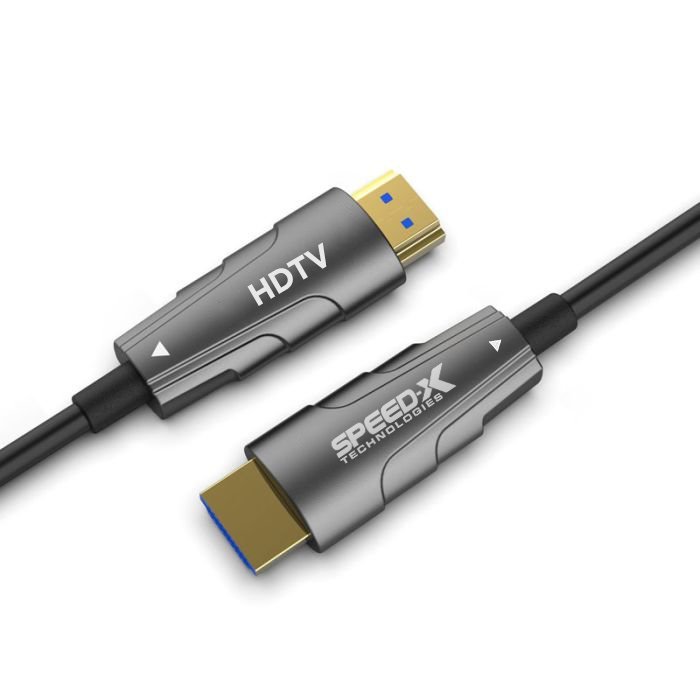 SPEED-X 50M FIBER HDMI CABLE 2.0/2.1 AOC(ACTIVE OPTICAL CABLE) 30AWG COPPER SUPPORT 4K 8K UHD