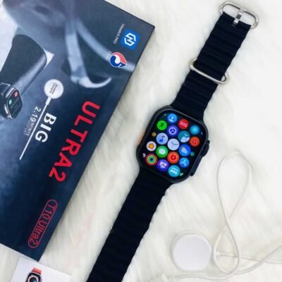 T10 ULTRA 2 SMART WATCHES 2.19 INCH 49MM STRAPS BT CALL WITH HIWATCHPRO APP (BLACK)