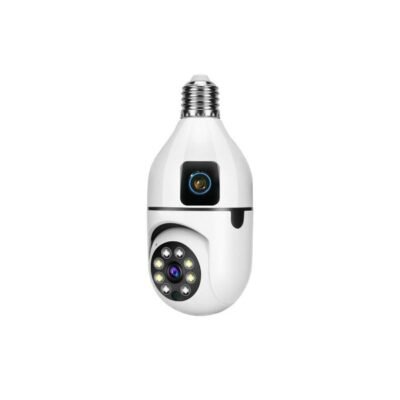 Speed-x Sp-e27 Bulb Camera 1080p Wifi 360 Degree Panoramic Night Vision Two-way Audio Motion Detection With V380pro App