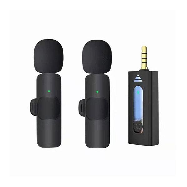 K35 High Quality Wireless Dual Microphone For Mobile Phone And Camera