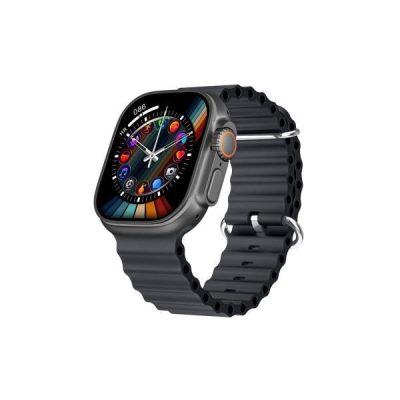 Hk10 Ultra 3 2.02 Amoled Display G-sensor Ai Features With Wearfit Pro App 2 Straps Black